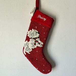 Chandler 4 Corners Red Christmas Dog Stocking